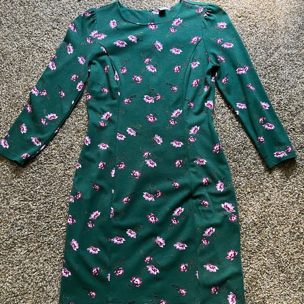Floral Green Dress